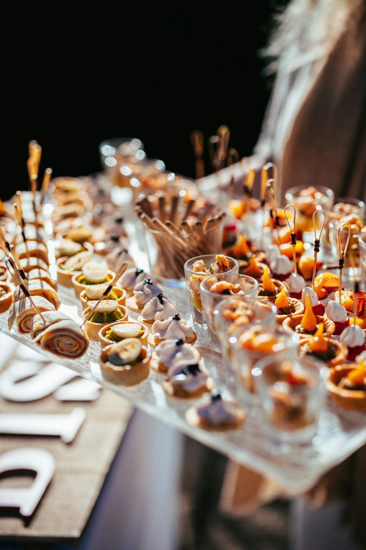 A professional event catering platter for a corporate gathering.